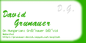 david grunauer business card